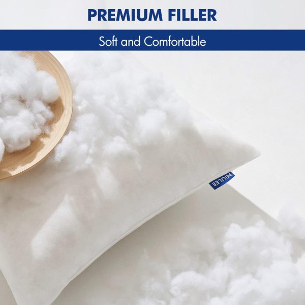 Pillow Insert 12x20 Inch, Decorative Rectangle Throw Pillow Insert, Premium Fluffy Pillow Forms Stuffer for Sofa Couch Living Room