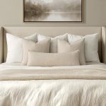 Decorative Long Lumbar Throw Pillow Cover for Bed 14x36 Natural Beige Boho Farmhouse Neutral Couch Pillowcase Pack of 1 Accent Modern Sofa Cushion Livingroom Home Decor (Covers Only)