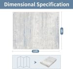 Washable Rugs 8x10 Area Rugs for Living Room- Modern Abstract Rugs for Bedroom,Dining Room, Large Soft Low Pile Carpet with Non Slip Rubber Backing,Neutral Accent Rug for Nursery Home Office