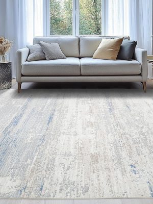 Washable Rugs 8x10 Area Rugs for Living Room- Modern Abstract Rugs for Bedroom,Dining Room, Large Soft Low Pile Carpet with Non Slip Rubber Backing,Neutral Accent Rug for Nursery Home Office