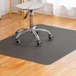 Office Chair Mat for Hardwood Floor Under Desk Computer Rolling Chair Mat for Wood/Tile Floor Non-Slip Heavy Duty Desk Rug PVC Plastic Hard Floor Protector 36" x 48" (Espresso)