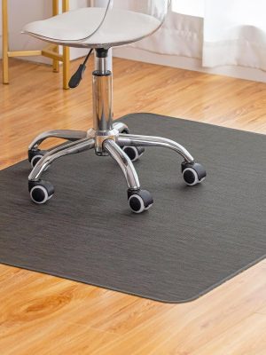 Office Chair Mat for Hardwood Floor Under Desk Computer Rolling Chair Mat for Wood/Tile Floor Non-Slip Heavy Duty Desk Rug PVC Plastic Hard Floor Protector 36" x 48" (Espresso)