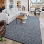Modern 3x5 Area Rugs for Bedroom Living Room, Memory Foam Low-plie Carpet Rug for Kids Playroom, Indoor Floor Rug for Bedside Dorm Dining Room Home Decor, Dark Blue and White