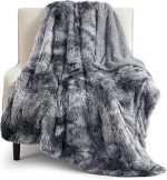 Fluffy Fuzzy Faux Fur Throw Blanket for Couch, Soft Sherpa Fleece Cozy Gifts for Women, Plush Bed Blanket Room Decor for Men, Thick Warm Teen Gifts Winter Bedding